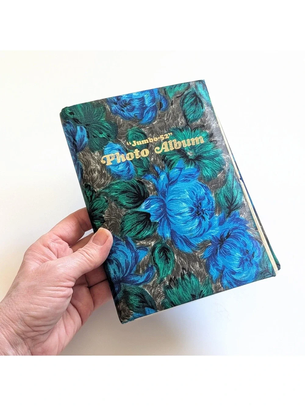 Mod Vintage Photo Album with Colorful Floral Cover - Jumbo 52